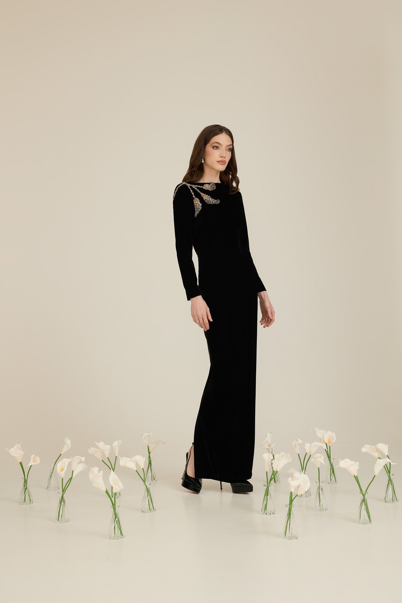 Velvet Midi Dress
