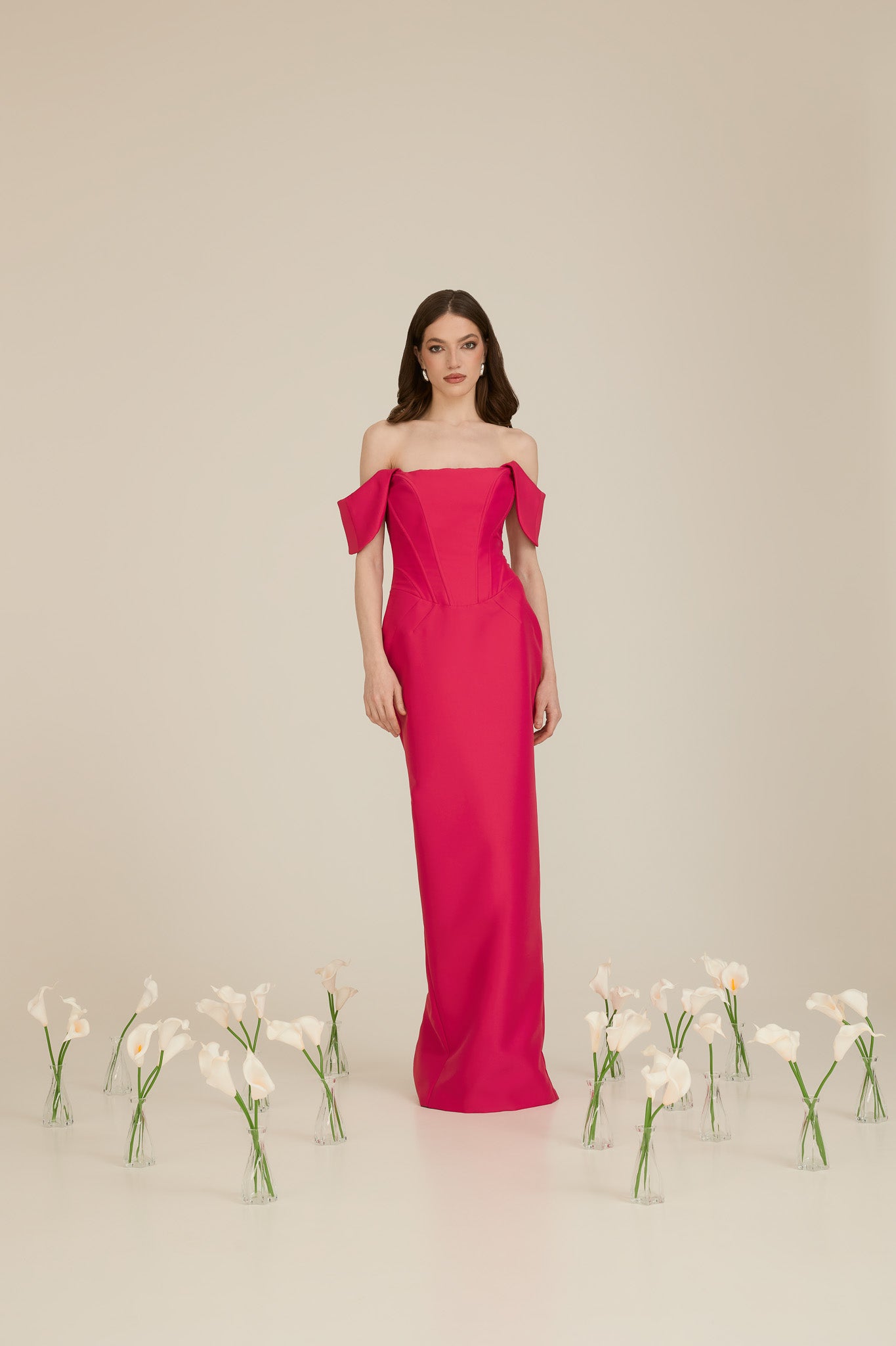 Long Dress with Retro Corset