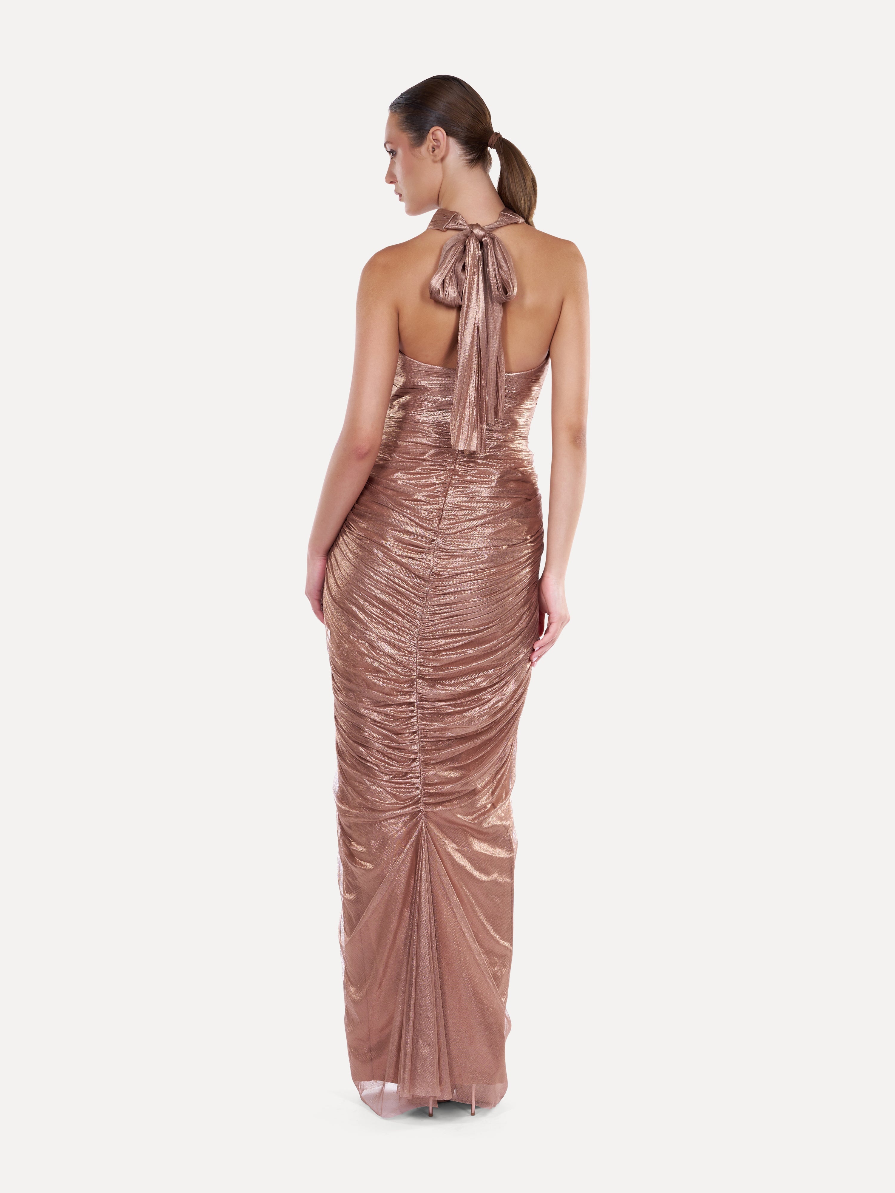 Rochie fronsata din tulle de matase Araftu Couture