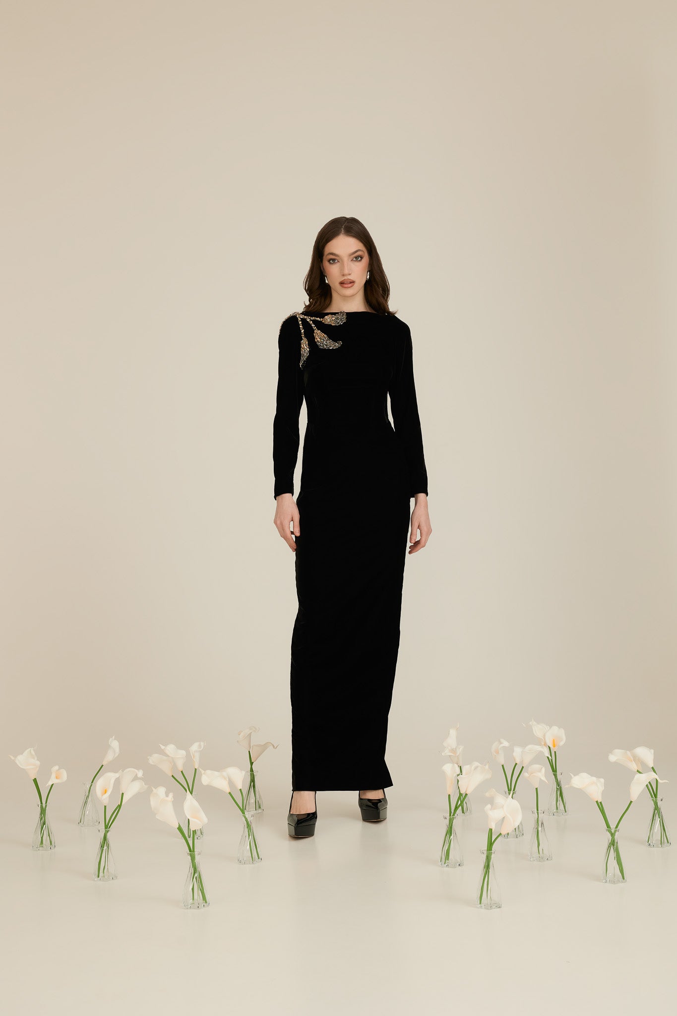 Velvet Midi Dress