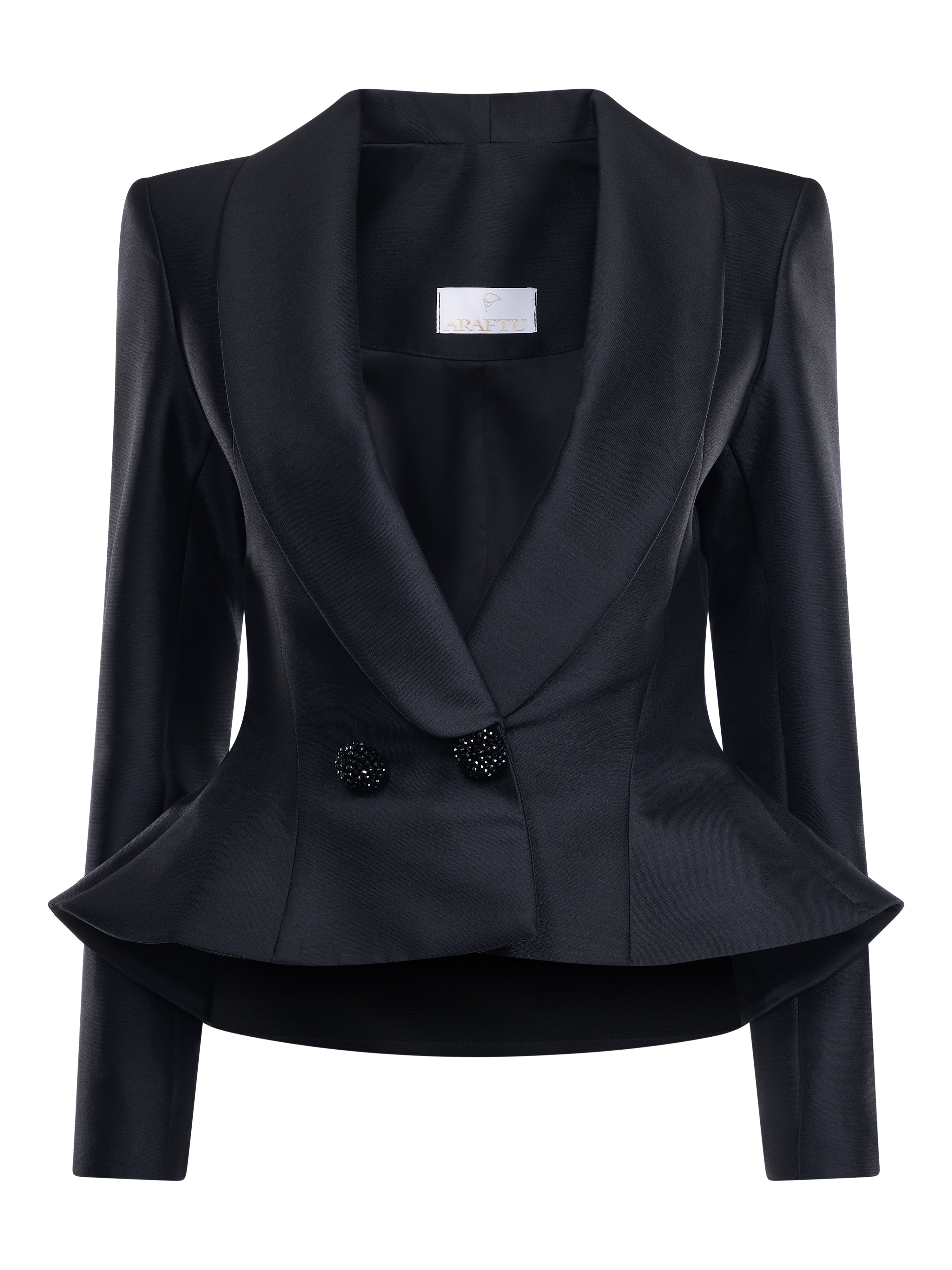 Sacou cambrat cu clini • Araftu Couture
