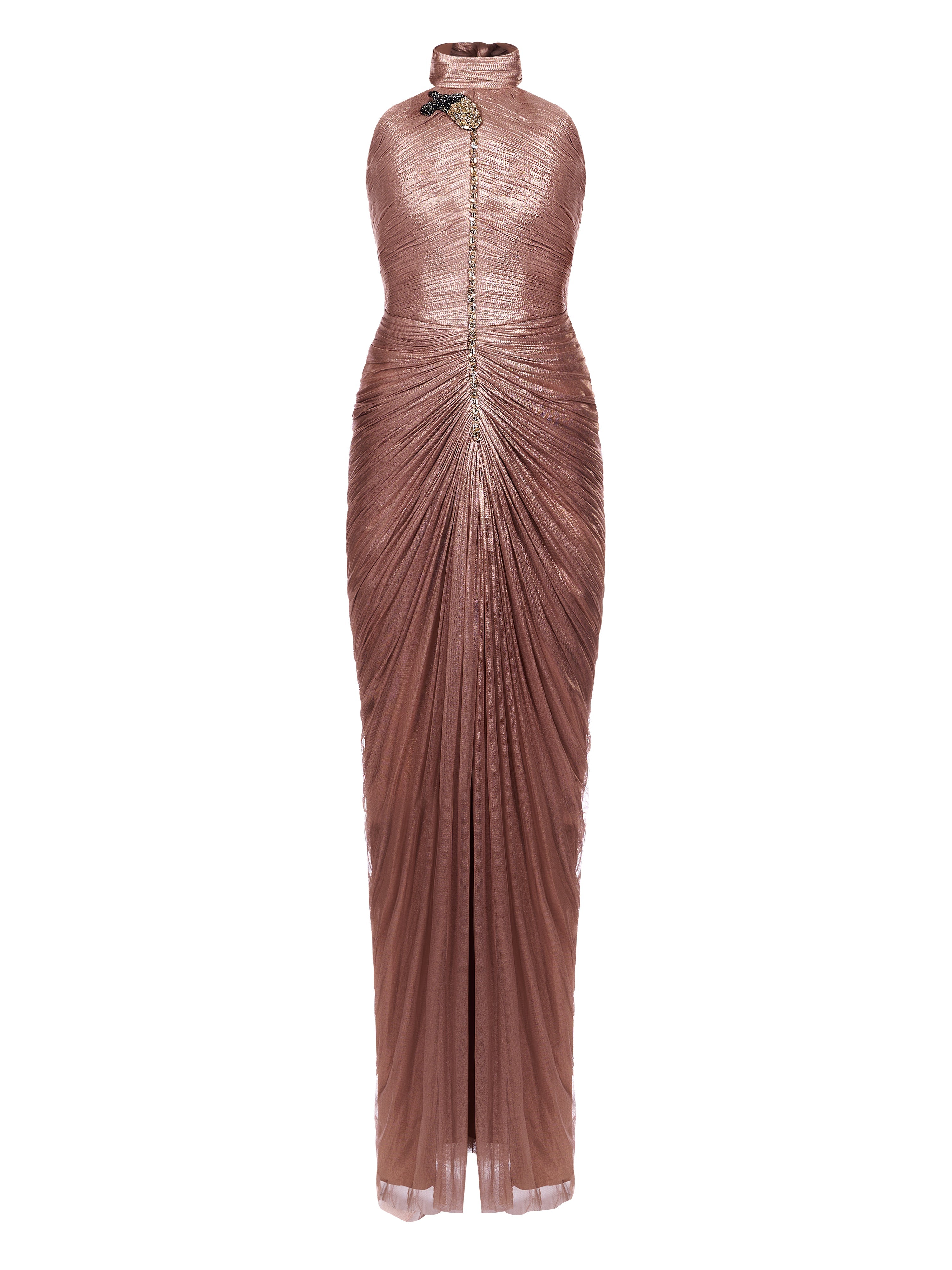 Rochie fronsata din tulle de matase Araftu Couture