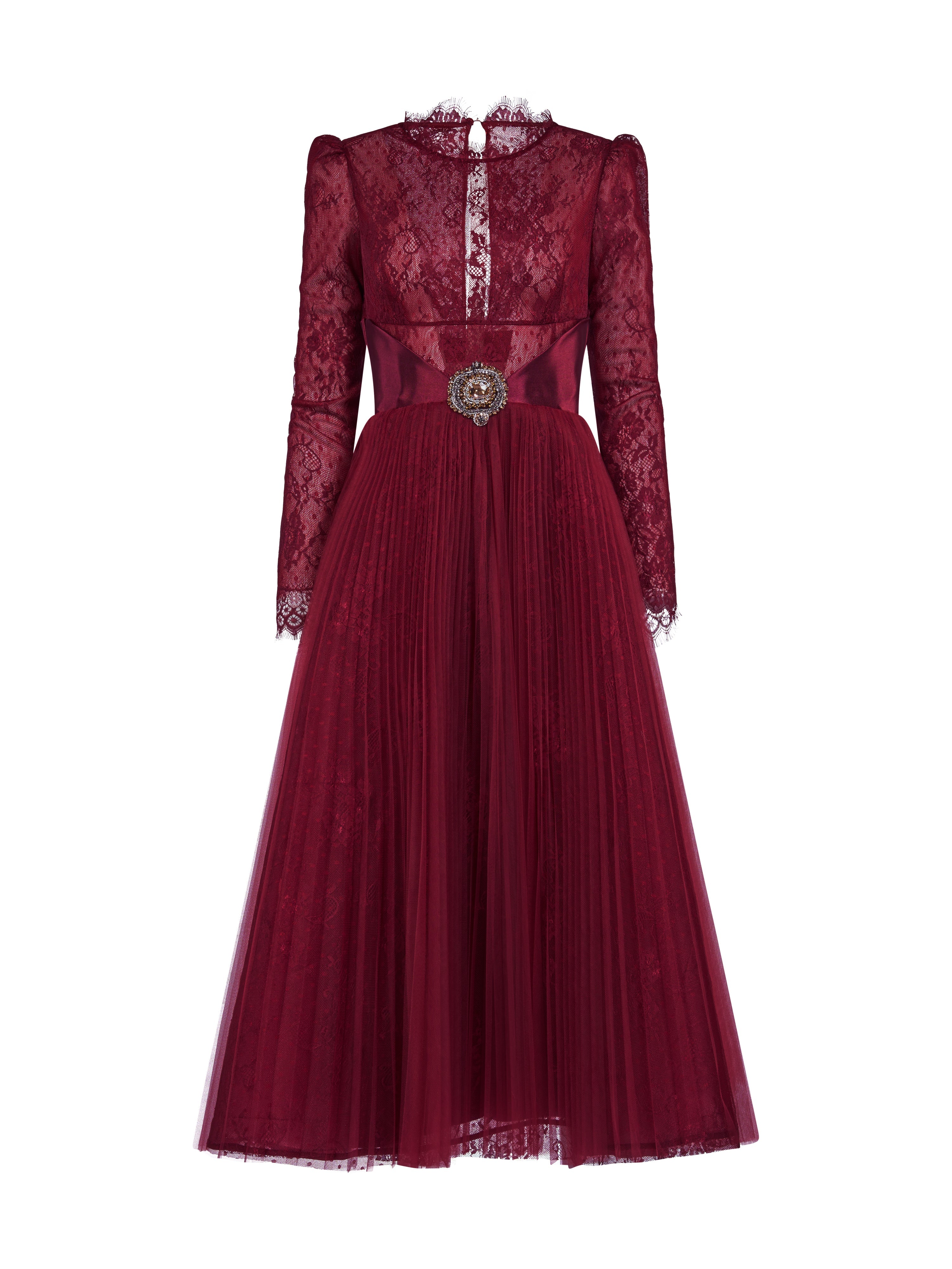 Rochie midi din dantela Araftu Couture