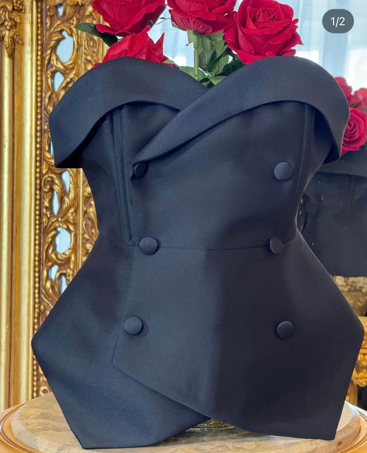 Corset cu revere si peplum Araftu Couture