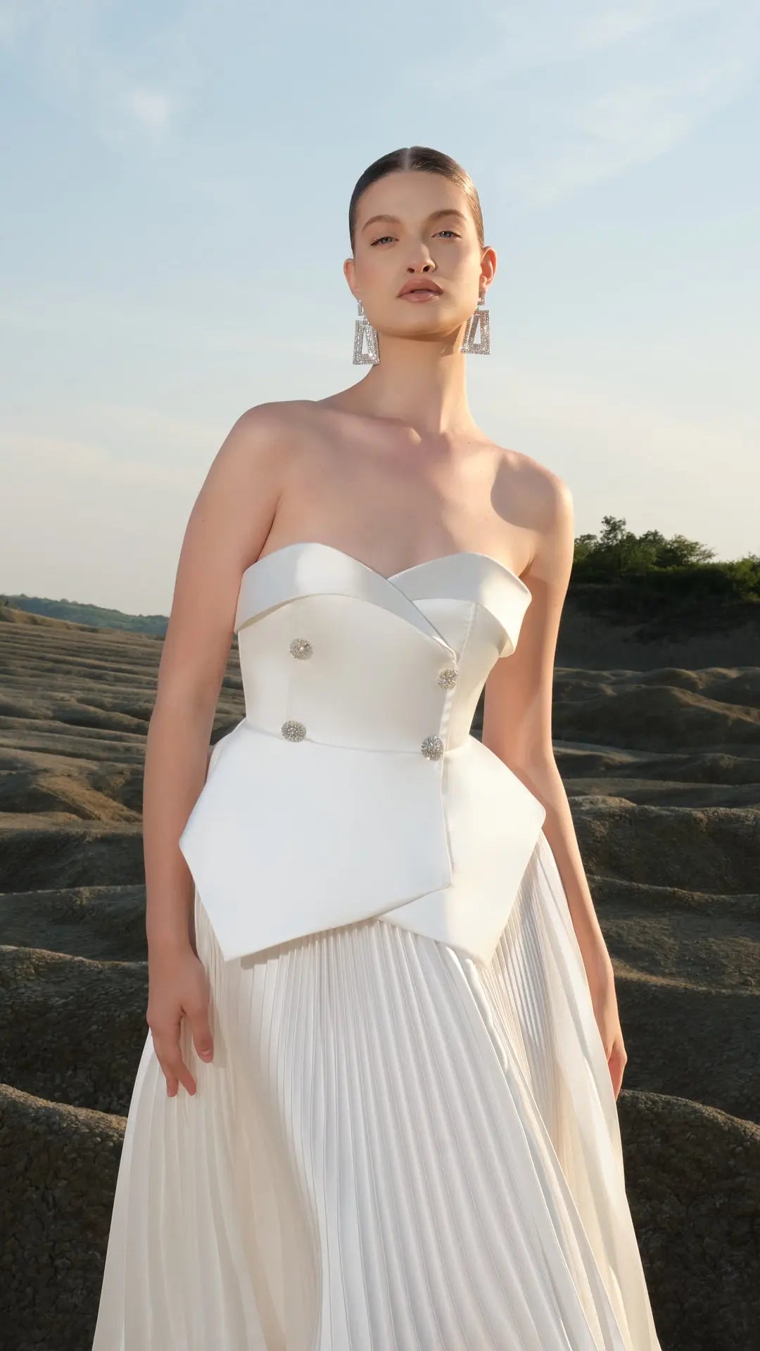 Corset cu revere si peplum Araftu Couture