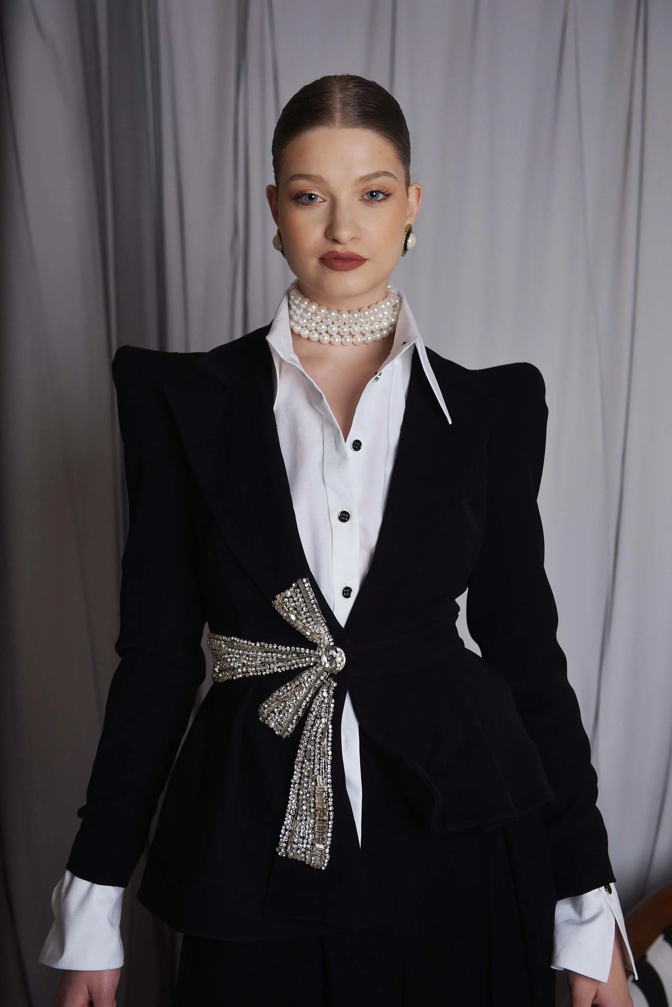 Costum elegant cu pantalon Araftu Couture