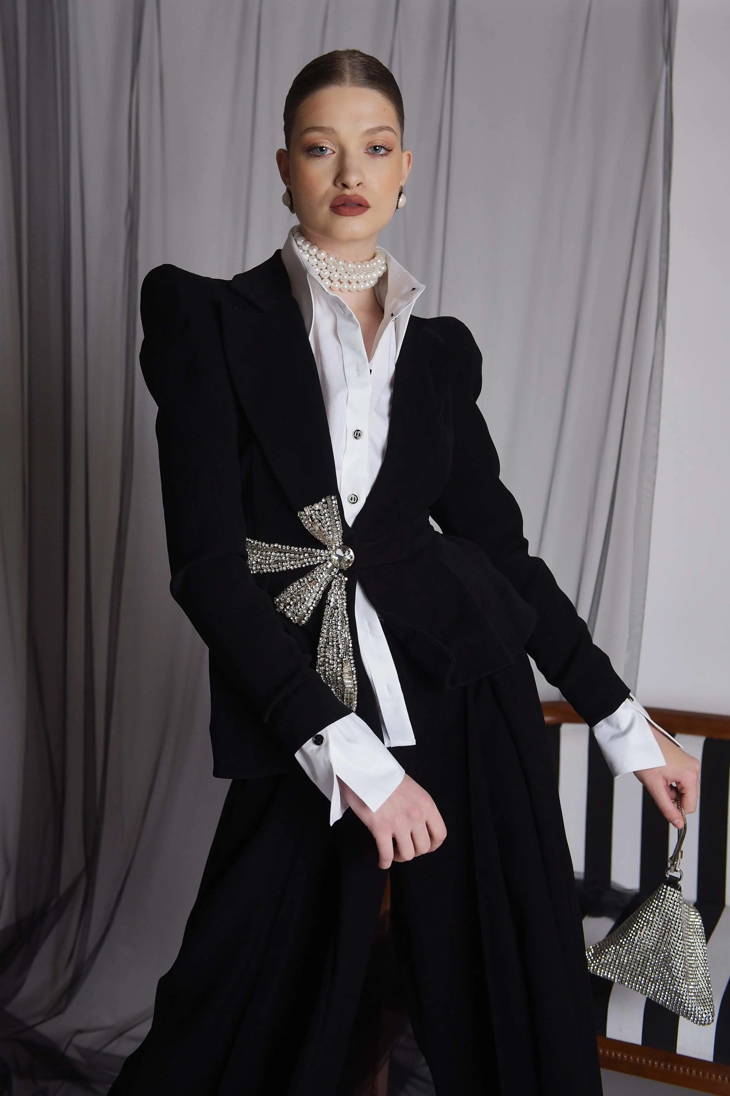 Costum elegant cu pantalon Araftu Couture