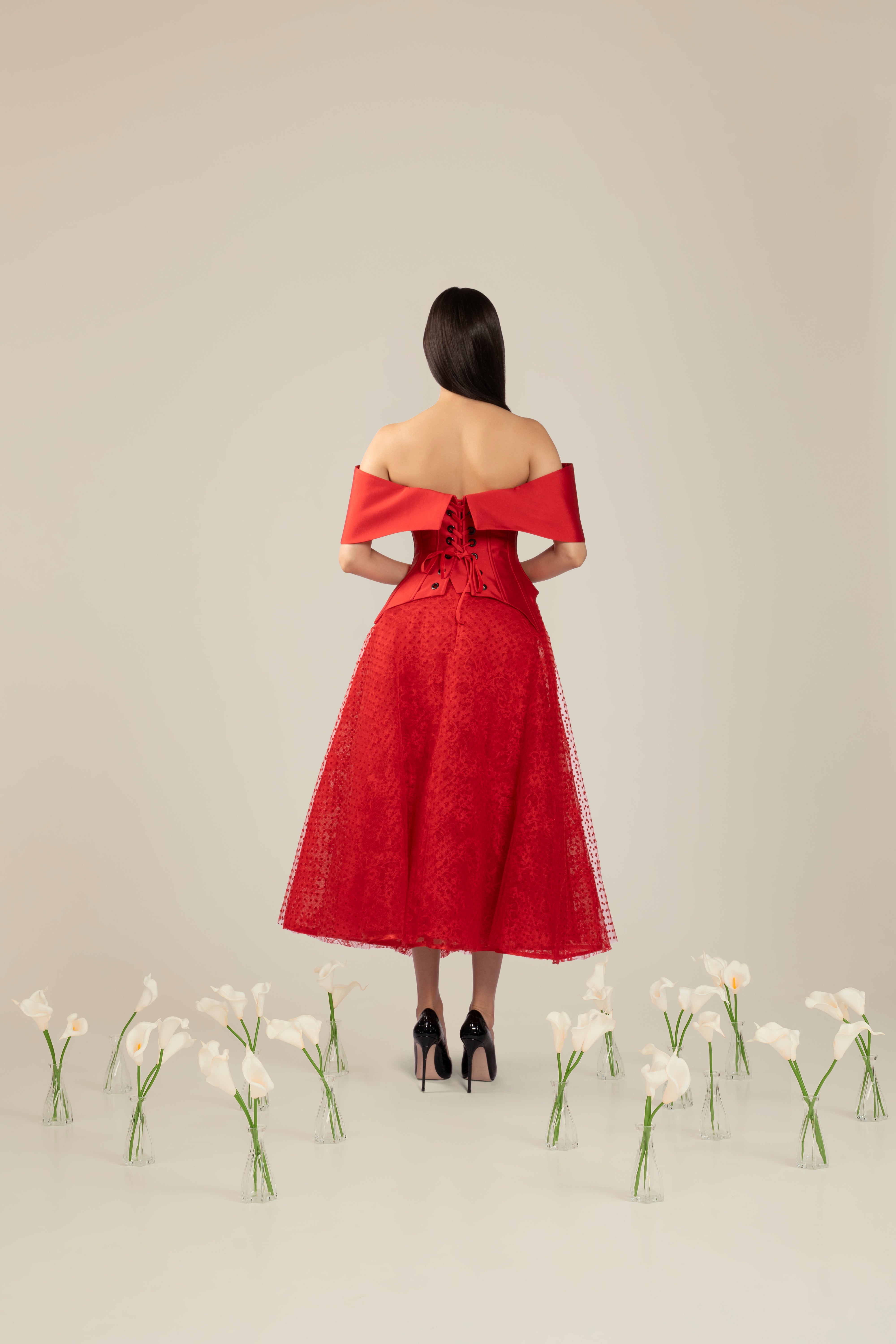 Rochie midi clos cu buzunare Araftu Couture