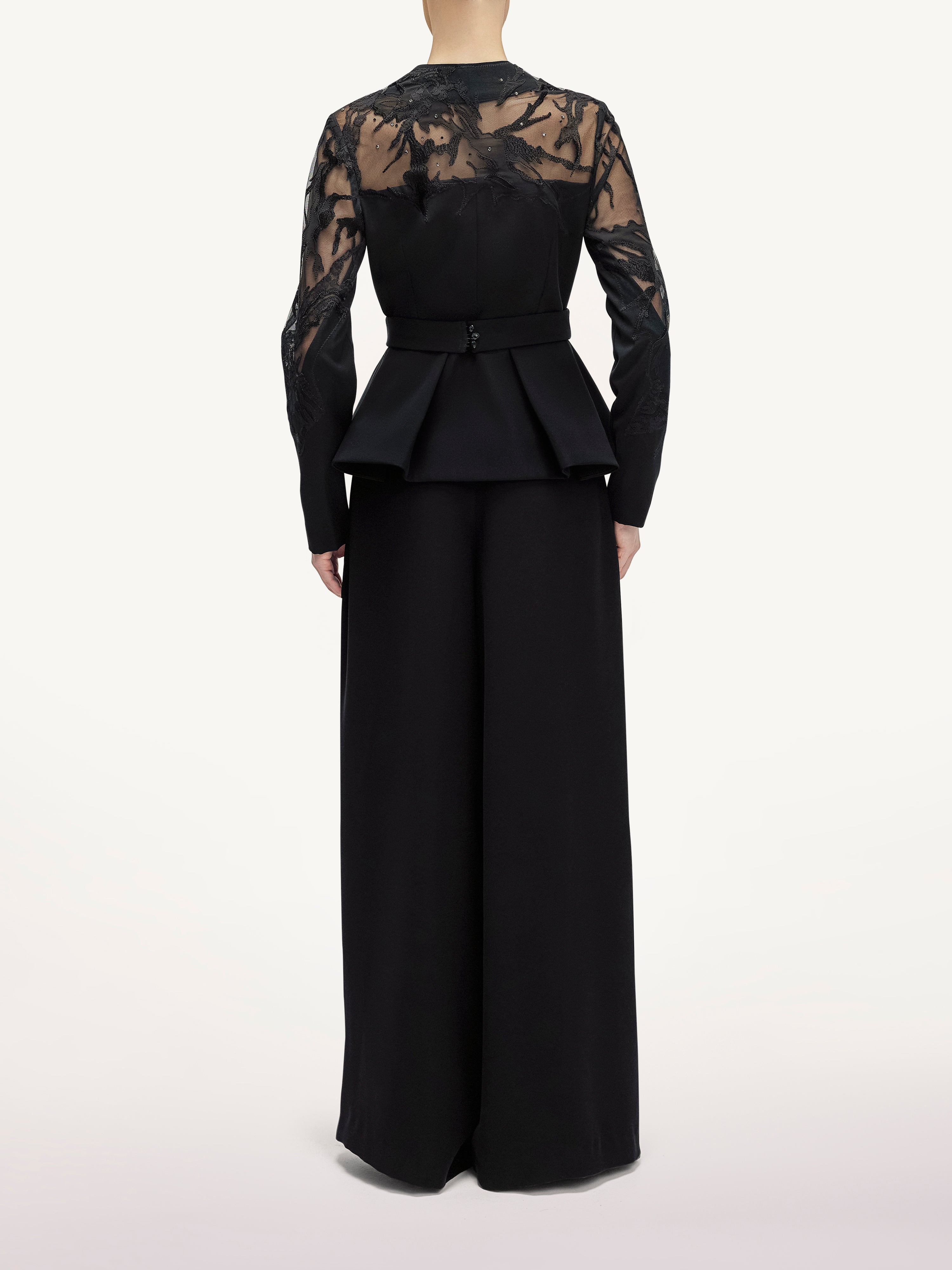 Costum cu Pantalon Palazzo si Sacou Petrecut Araftu Couture