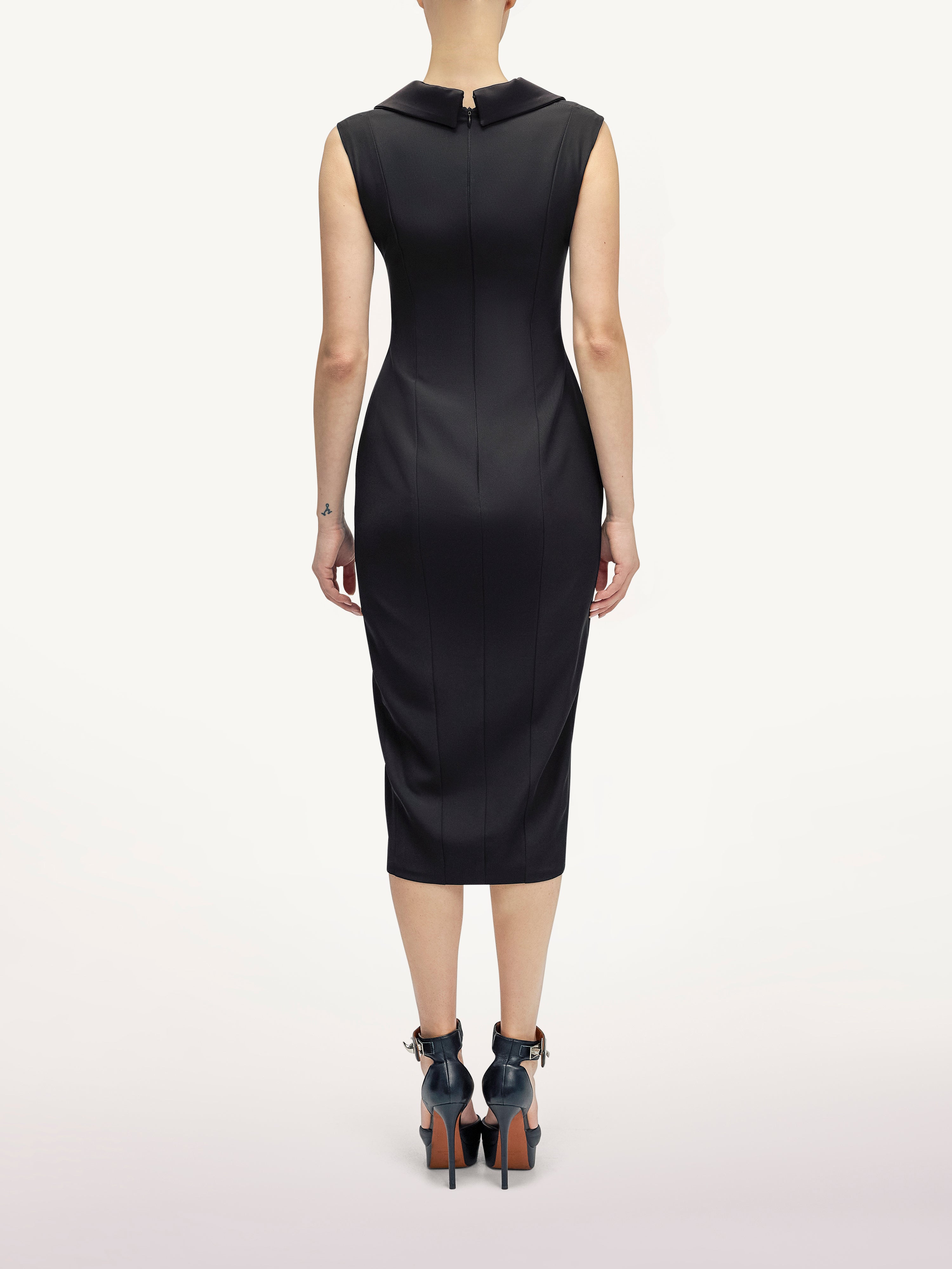 Rochie Cocktail Cu Detalii din Tafta Araftu Couture