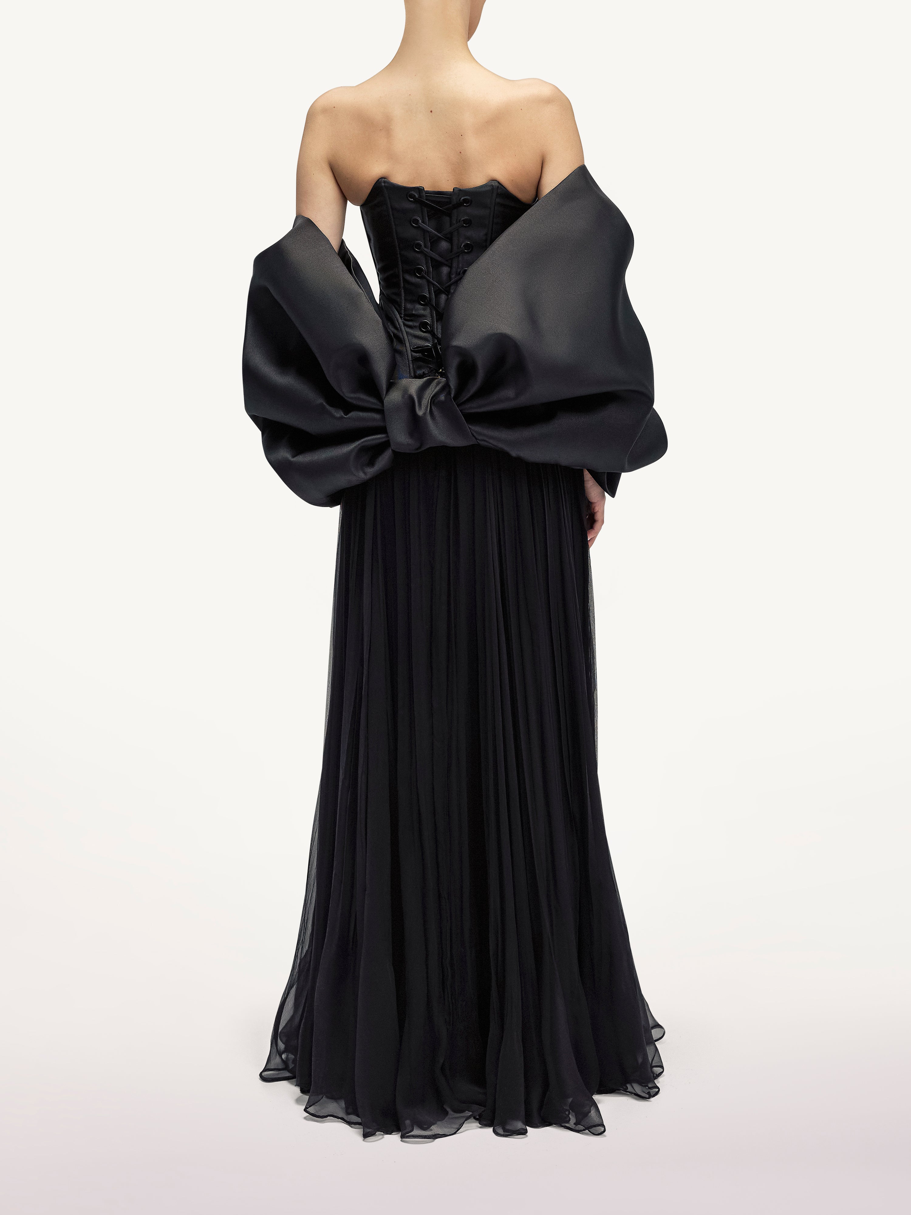 Rochie Lunga de Seara cu Funda Araftu Couture