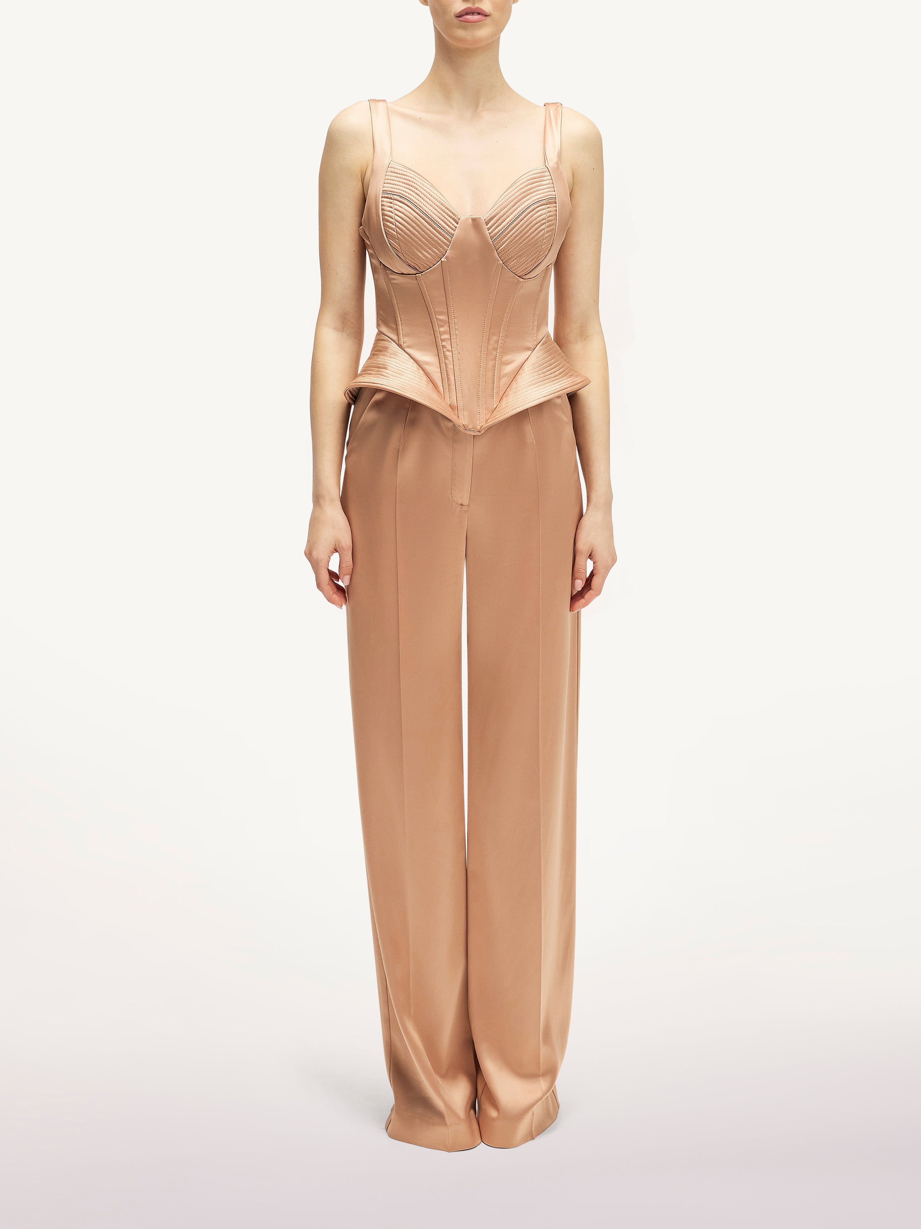 Costum cu Pantaloni si Corset Structurat Araftu Couture