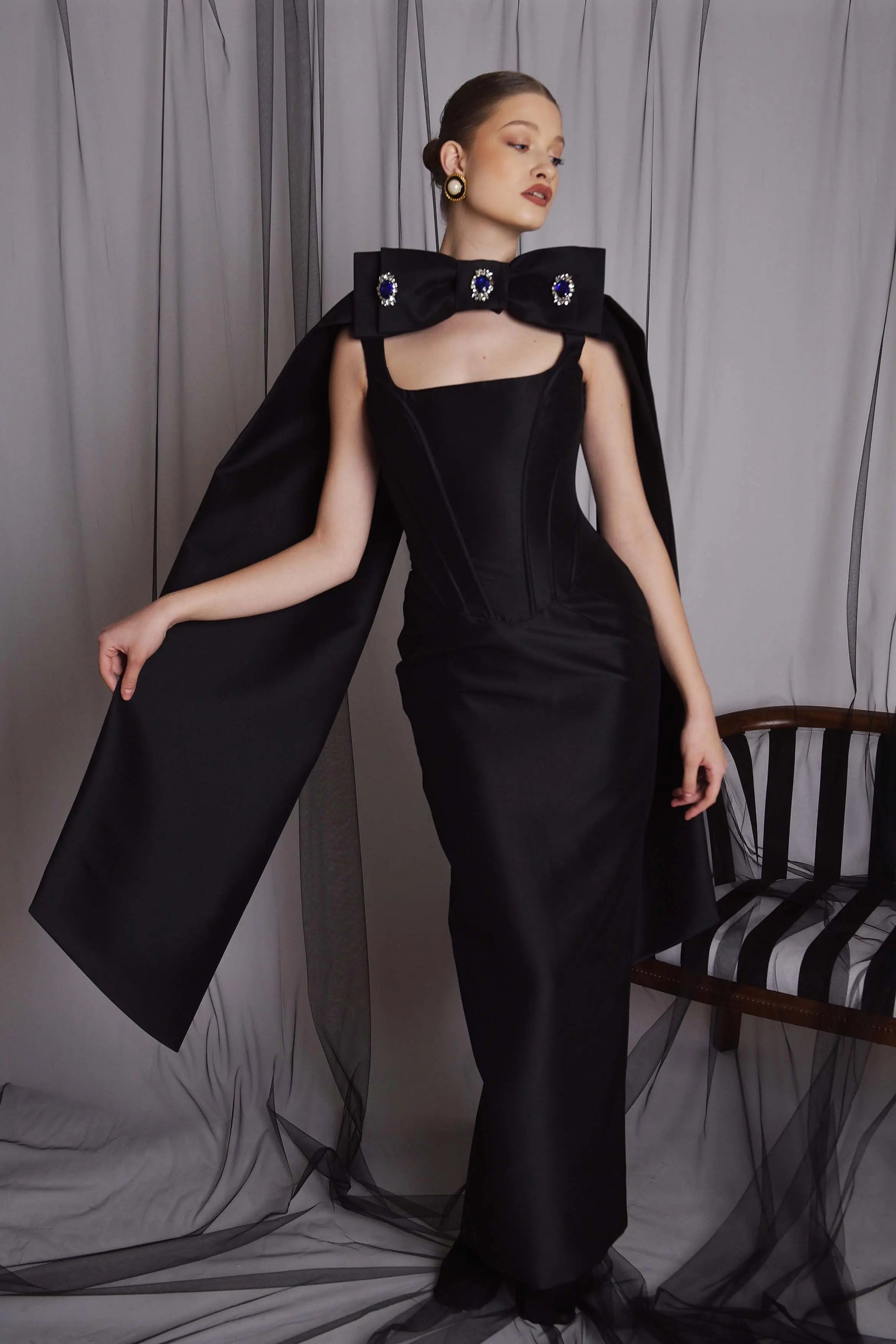 Rochie din tafta cu corset Araftu Couture