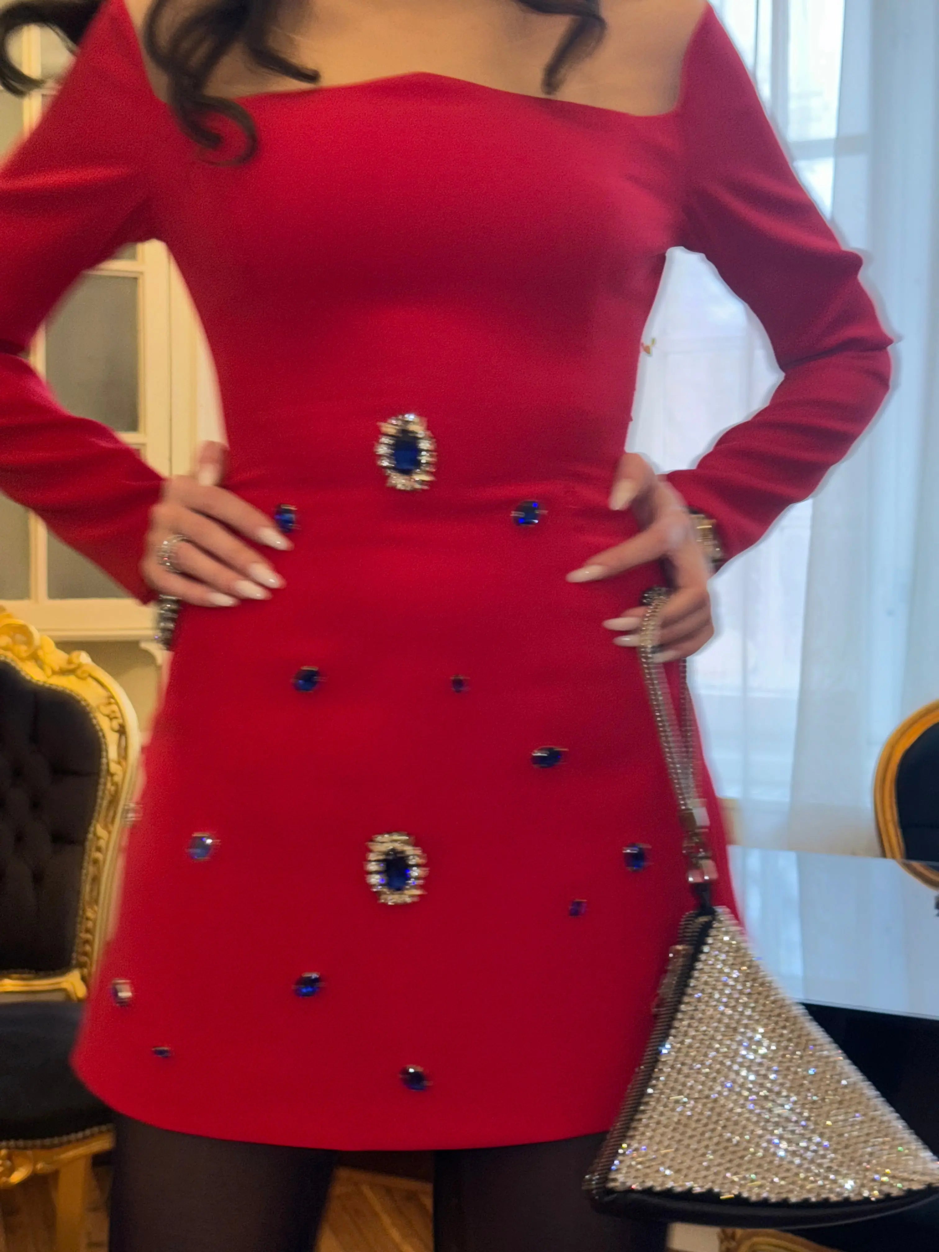 Rochie minu in A cu aplicatii Araftu Couture