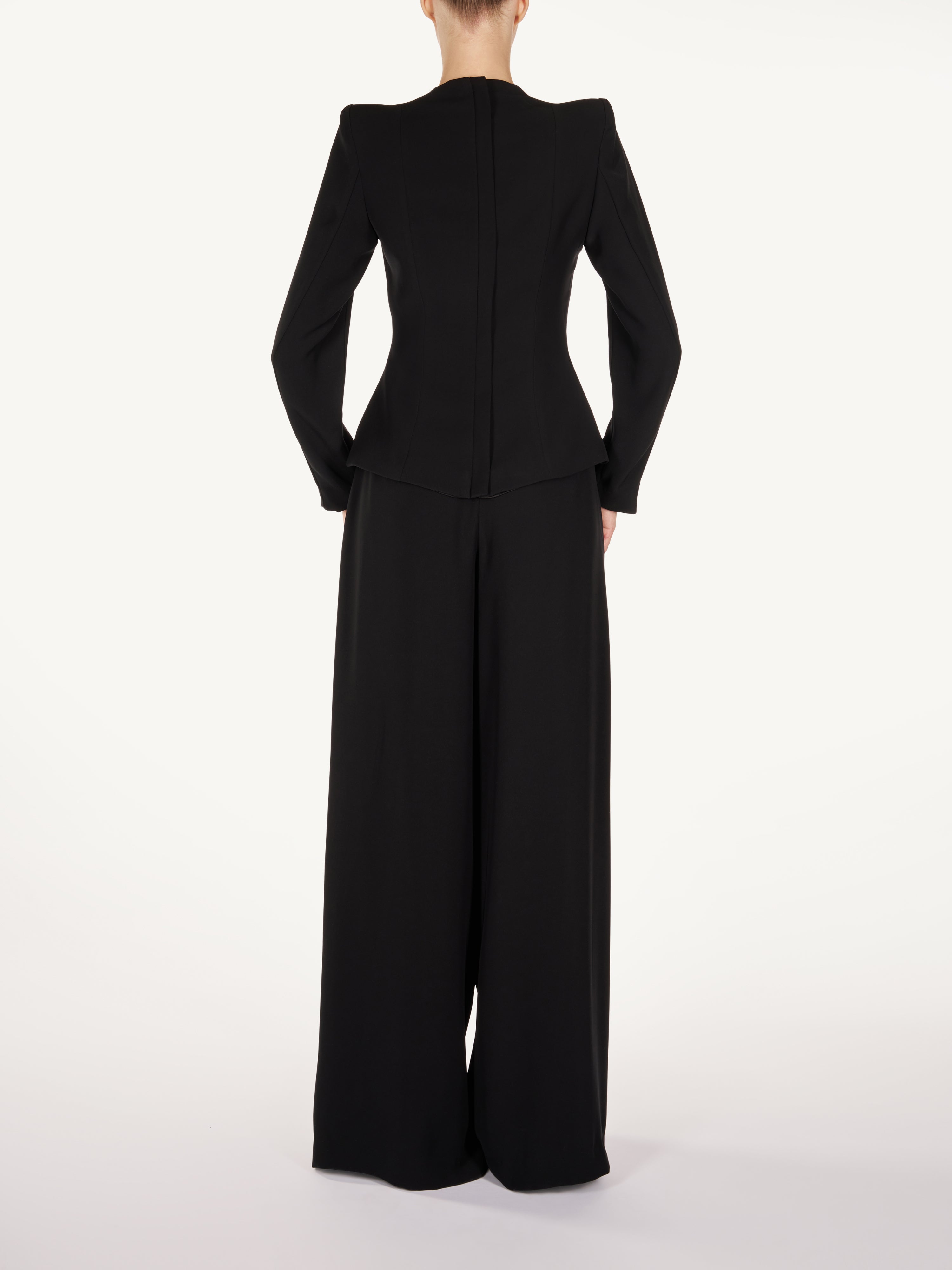 FITTED JACKET WITH EXTRA WIDE PANTS Araftu Couture