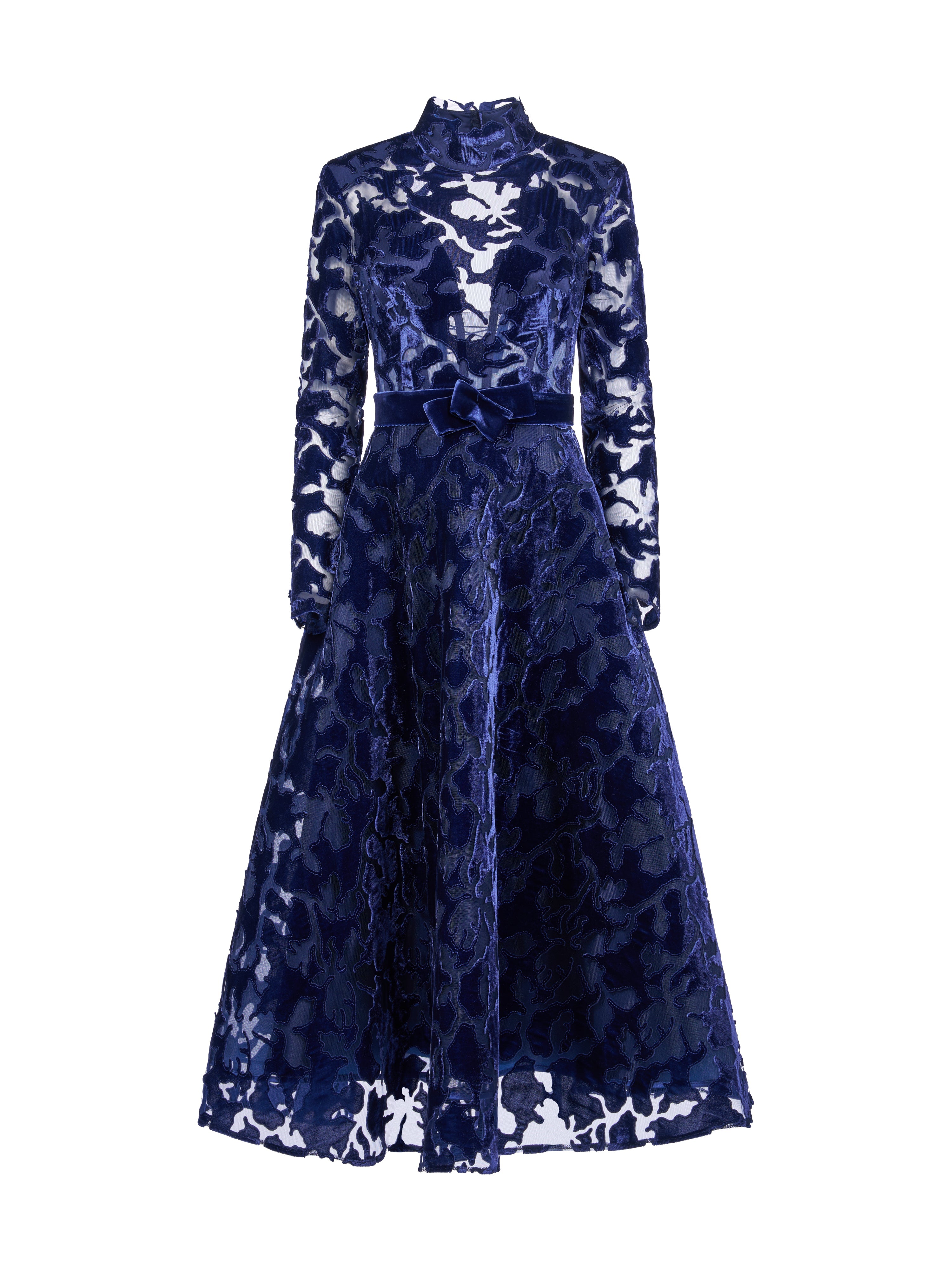 Rochie midi clos din catifea  Araftu Couture