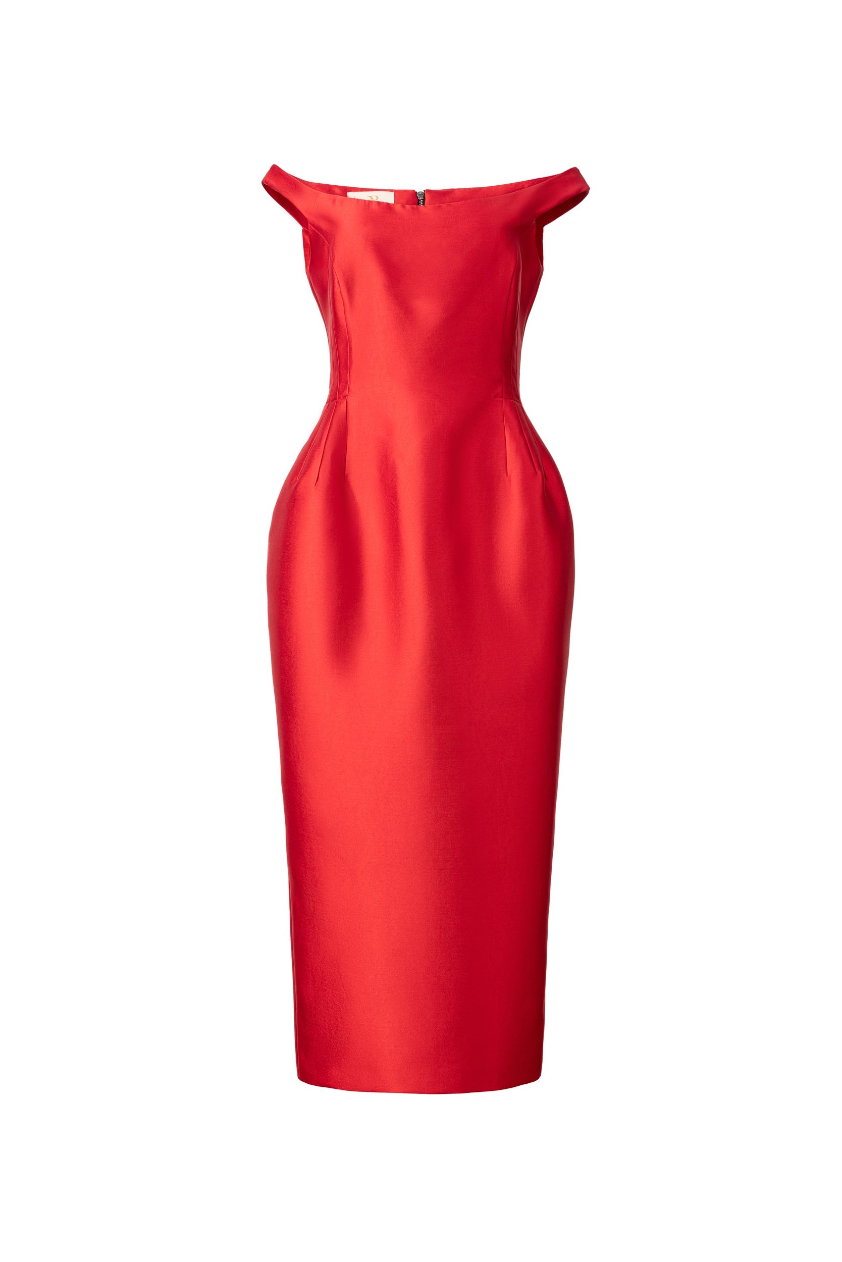 OFF SHOLDER MIDI DRESS  Araftu Couture