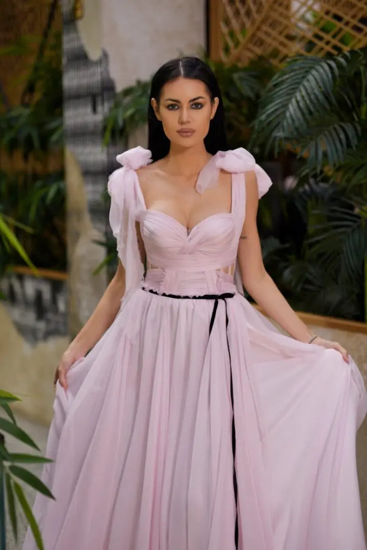 Rochie cloș din voal natural de mătase - Araftu Couture