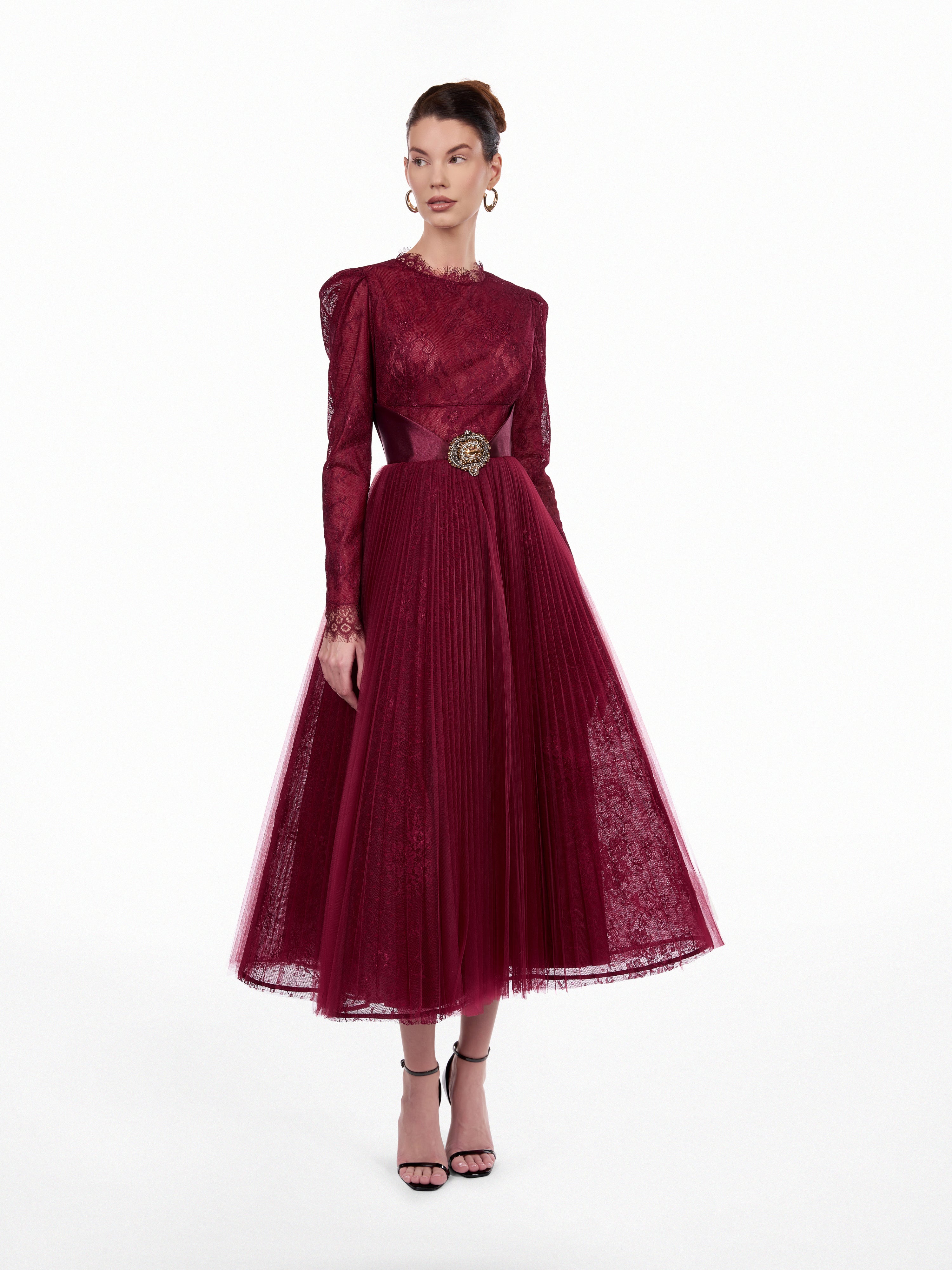 Rochie midi din dantela  Araftu Couture