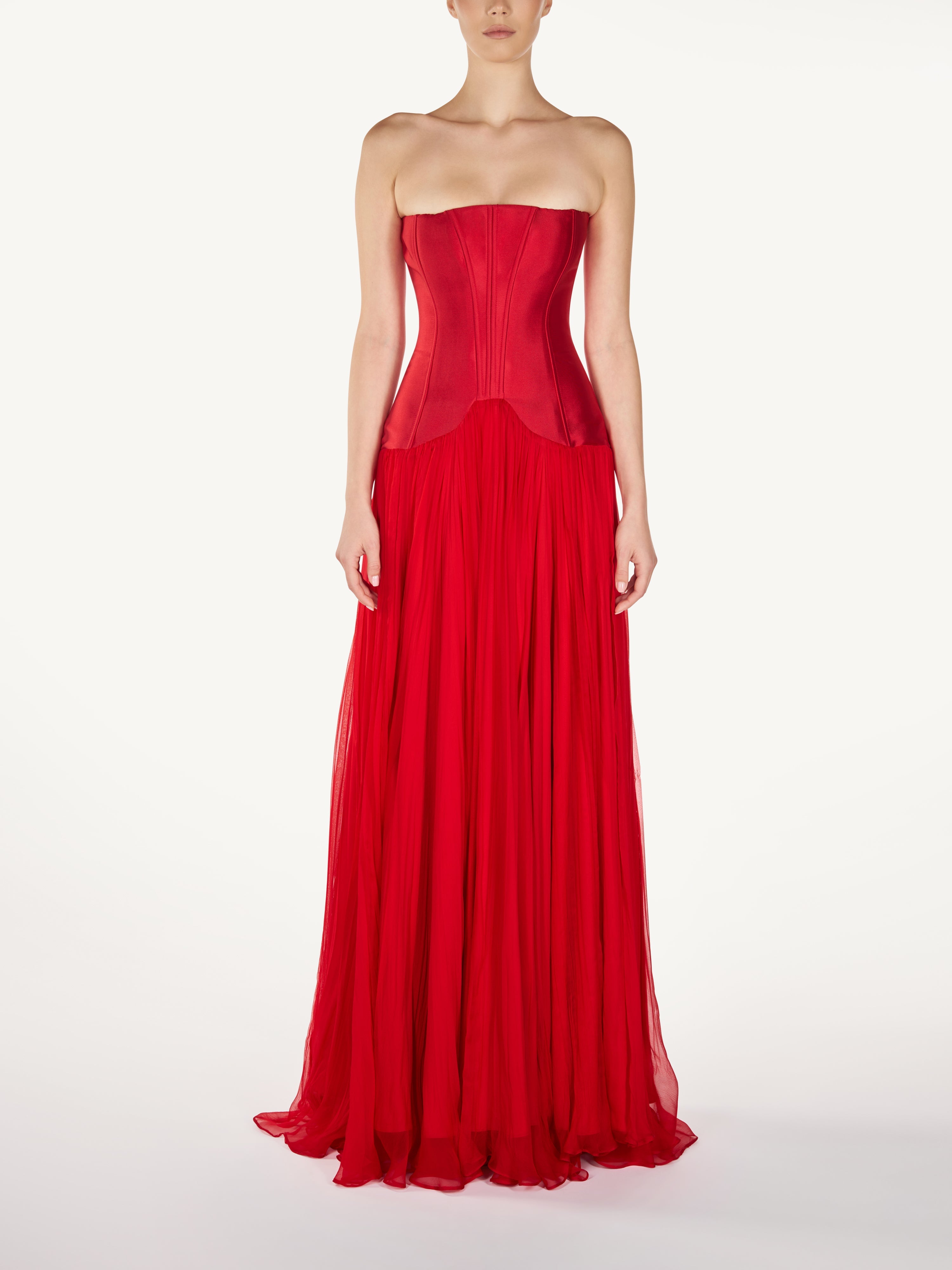 Rochie Rosie de Seara din Voal de Matase  Araftu Couture