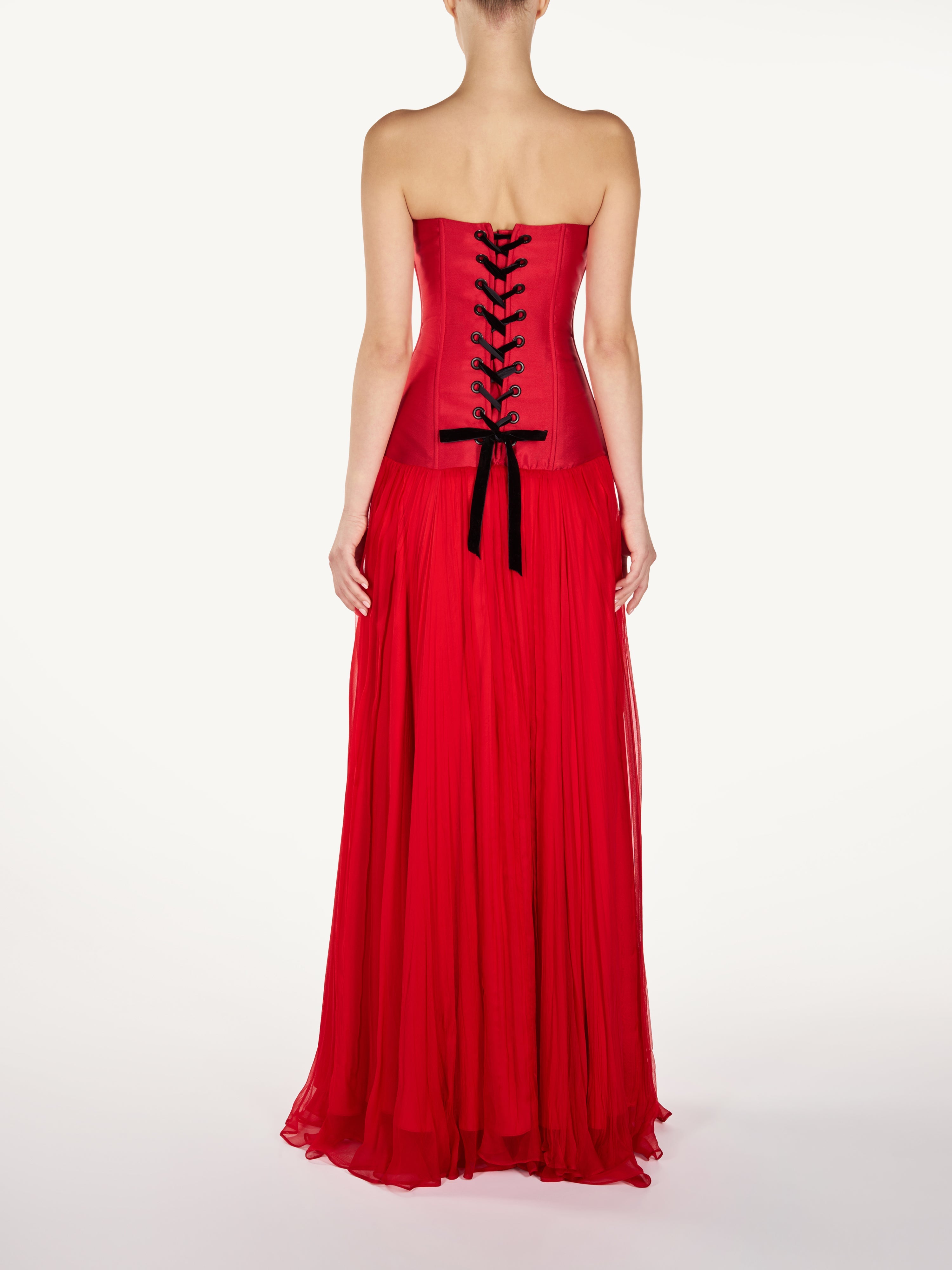 Rochie Rosie de Seara din Voal de Matase  Araftu Couture